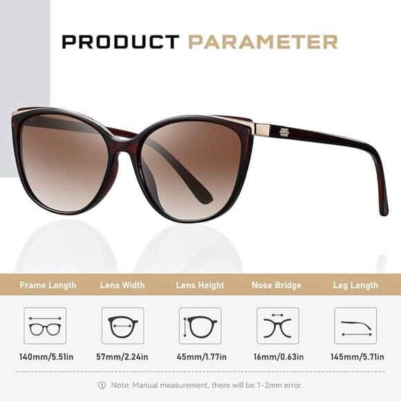 Trendy Cat Eye Sunglasses for Women Fashion Cateye UV400 Protection Glasses main image 6